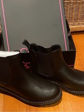 Corkys Black Chelsea Ankle Boots
